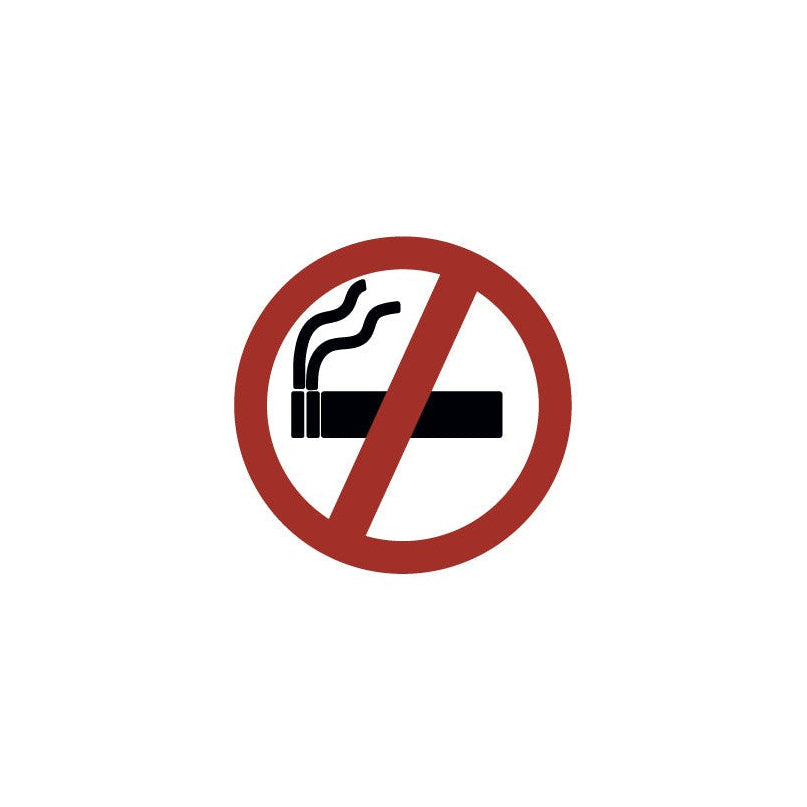 Verboden te roken sticker