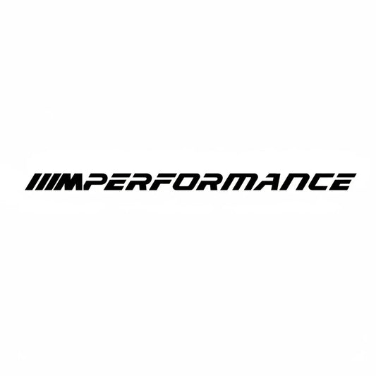 M Performance Raamsticker – 100 cm x 7 cm (alleen de tekst)