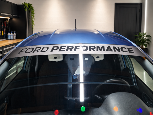 Raamband Ford performance met raambanner