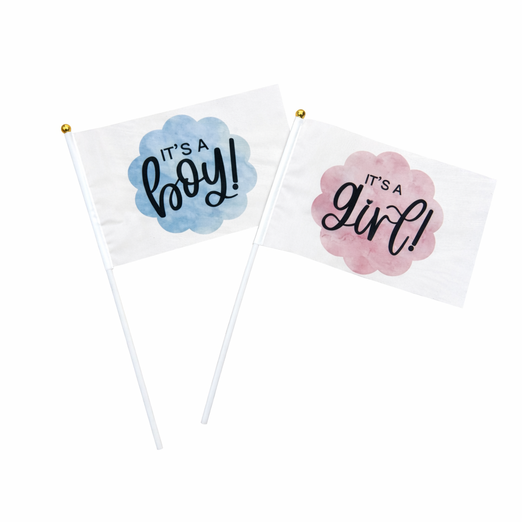 Gender reveal vlaggen